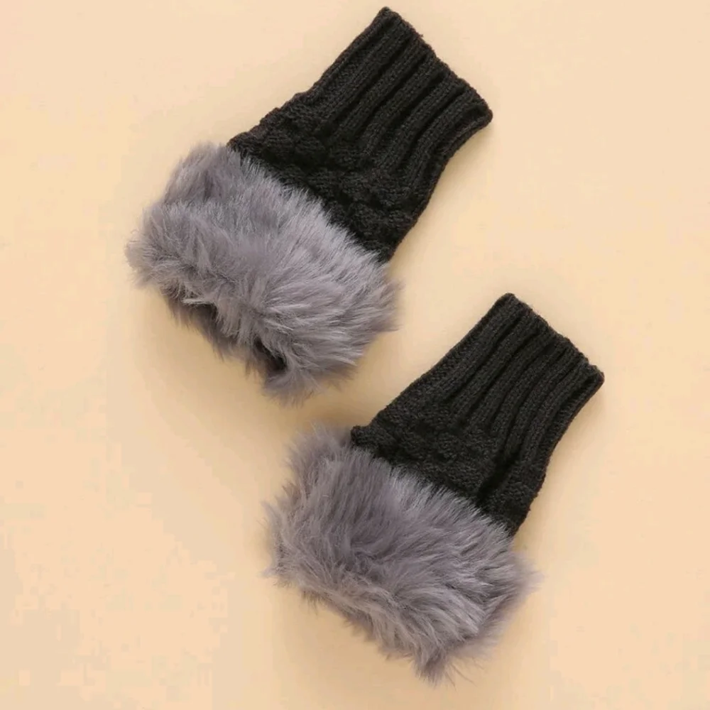 Fingerless Fur Gloves